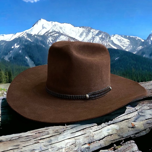 Stetson Other - John B Stetson 4X Beaver Cowboy Hat Chocolate Brown Approx Sz M